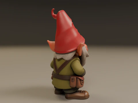 Garden gnome 3D Print Model