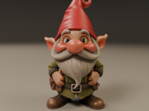 Garden gnome 3D 打印模型