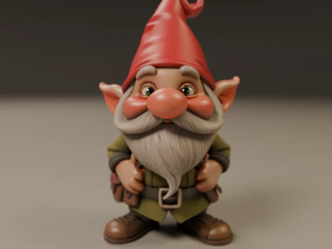 Garden gnome 3D Print Model