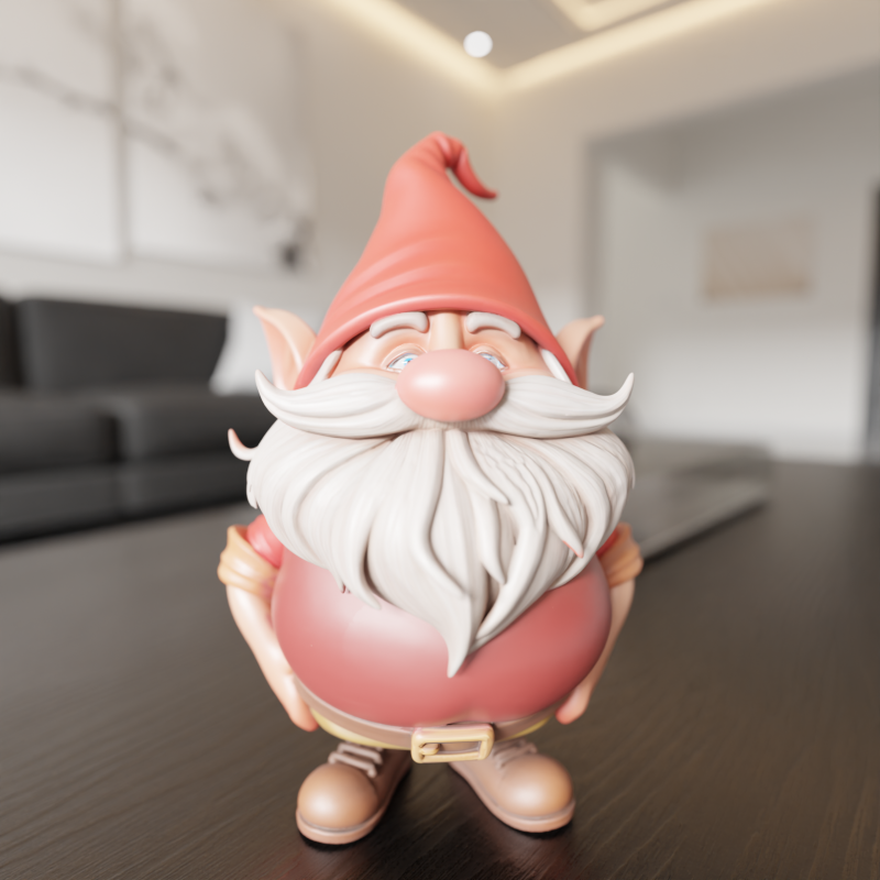Garden gnome 3D 打印模型 .c4d .max .obj .3ds .fbx .stl .blend 