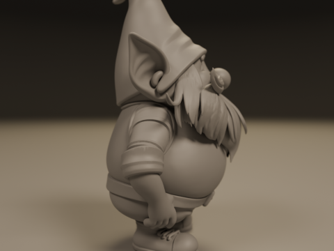 Garden gnome 3D 打印模型