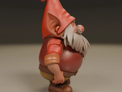 Garden gnome 3D Print Model