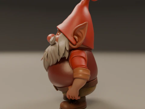 Garden gnome 3D Print Model