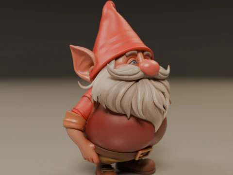 Garden gnome 3D Print Model