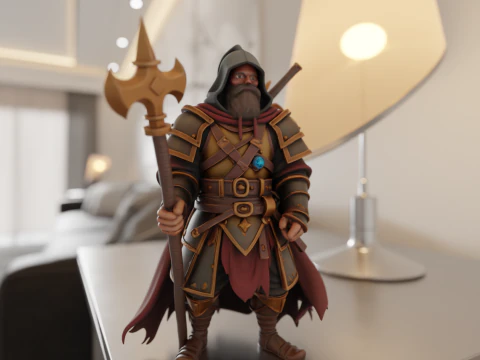 战士 3D 打印模型