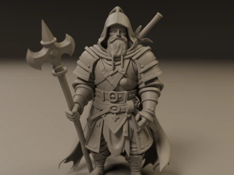 Warrior 3D Print Model