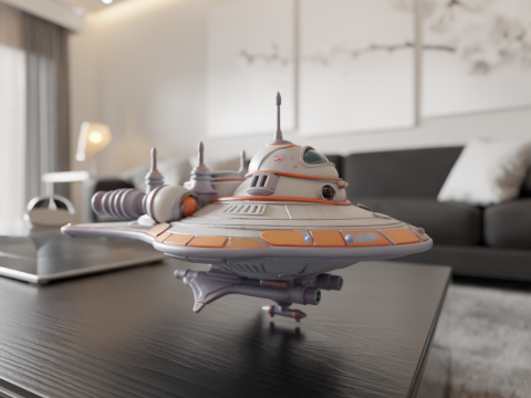 Spaceship Model do druku 3D