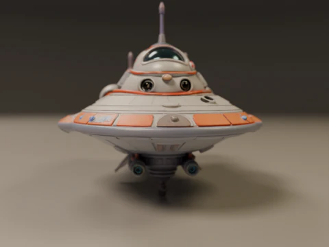 Spaceship 3D Print Model