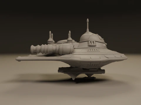 Spaceship 3D Print Model