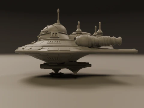 Spaceship 3D Print Model