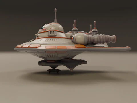 Spaceship 3D Print Model