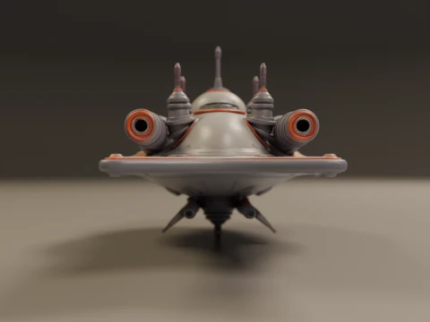 Spaceship 3D Print Model