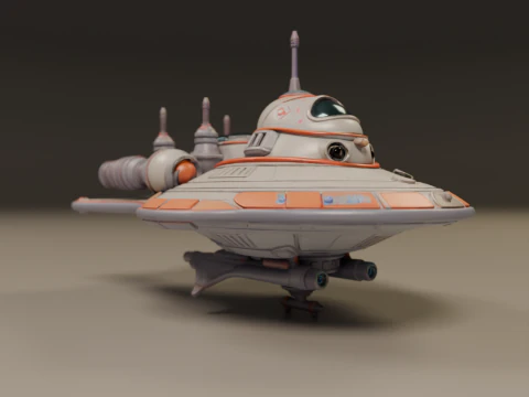 Spaceship 3D Print Model