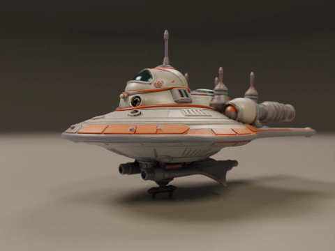 Spaceship 3D Print Model