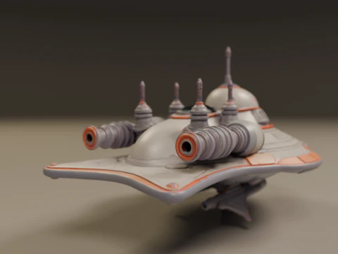 Spaceship 3D Print Model