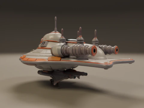 Spaceship 3D Print Model