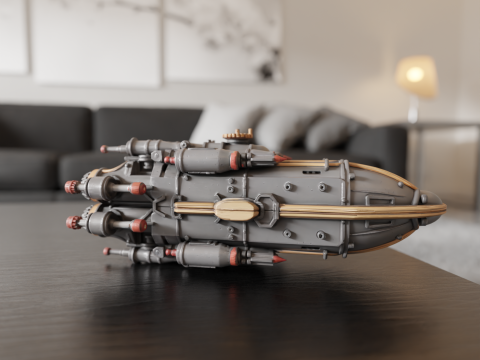 Spaceship Model do druku 3D
