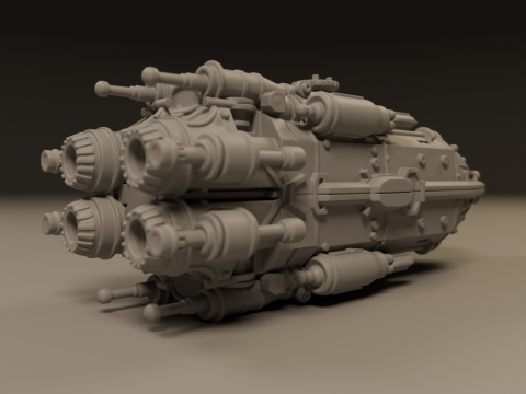 Spaceship 3D-Druckmodell