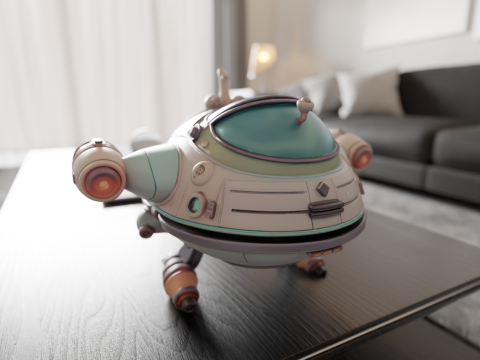 Spaceship Model do druku 3D