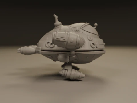 Spaceship 3D Print Model