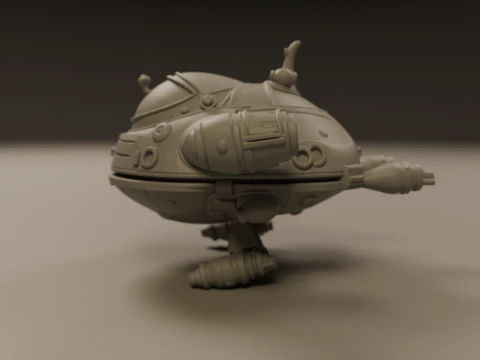 Spaceship 3D Print Model