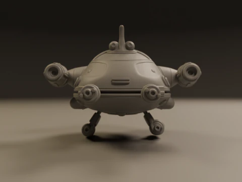 Spaceship 3D Print Model