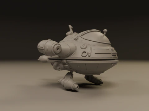 Spaceship 3D Print Model