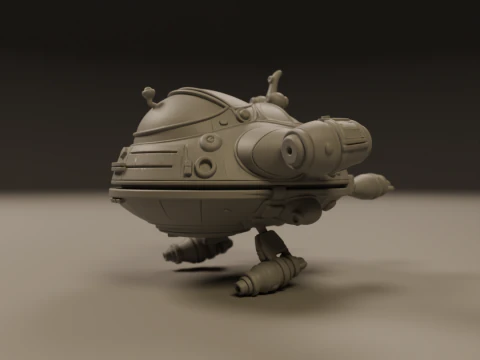 Spaceship 3D Print Model