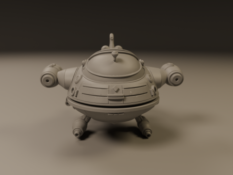 Spaceship 3D Print Model