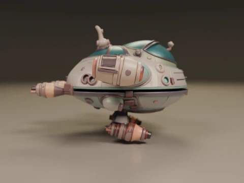 Spaceship 3D Print Model