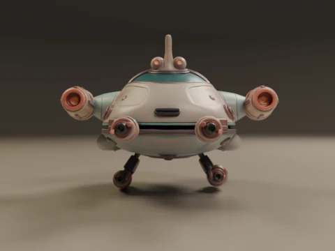 Spaceship 3D Print Model