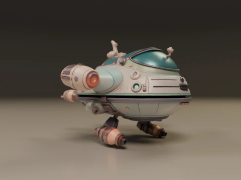 Spaceship 3D Print Model