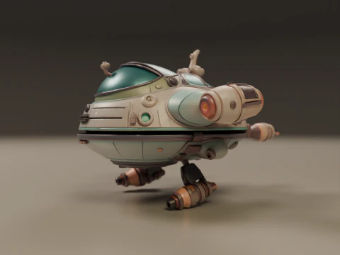 Spaceship 3D Print Model