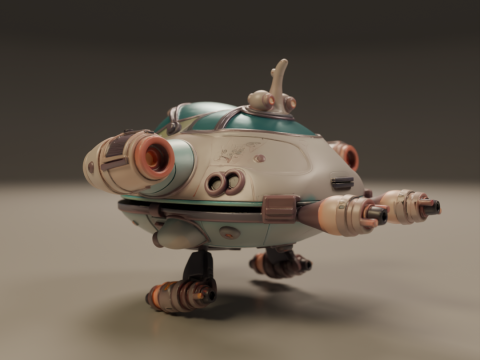 Spaceship 3D Print Model