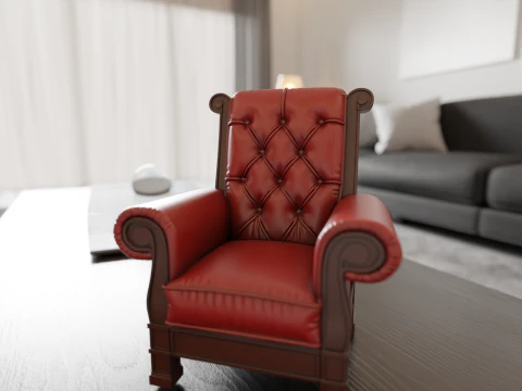 Armchair 3D Print Model