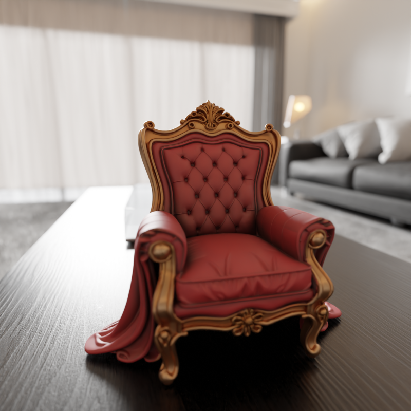 Armchair Modèles 3D en vedette .c4d .max .obj .3ds .fbx .stl .blend