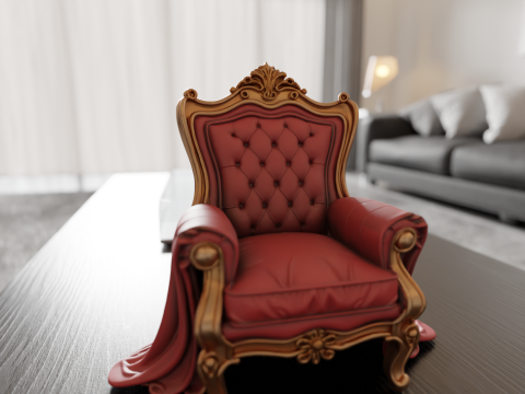 Armchair 3D Print Model