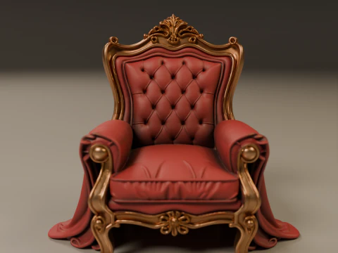 Armchair 3D Print Model