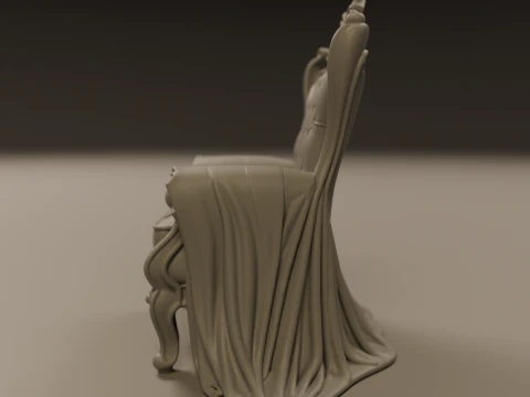 Armchair 3D Print Model
