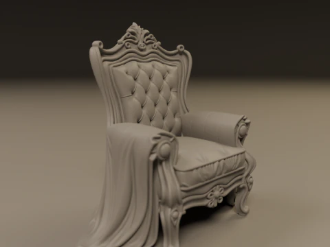 Armchair 3D Print Model