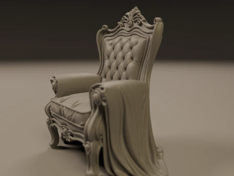 Armchair 3D Print Model