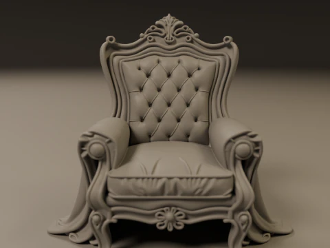Armchair 3D Print Model