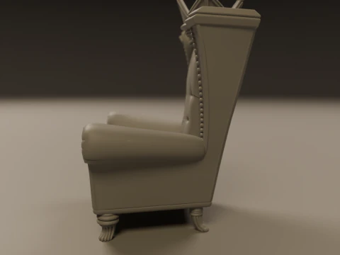 Armchair 3D Print Model
