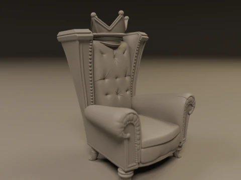 Armchair 3D Print Model