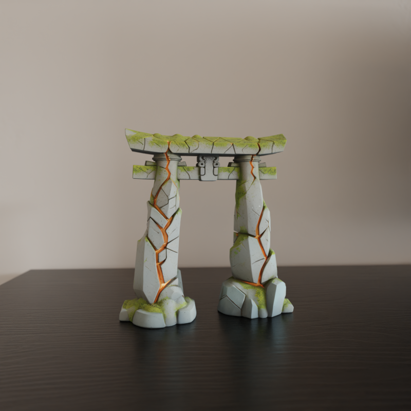 Japanese portal torii Modello di stampa 3D .c4d .max .obj .3ds .fbx .stl .blend 