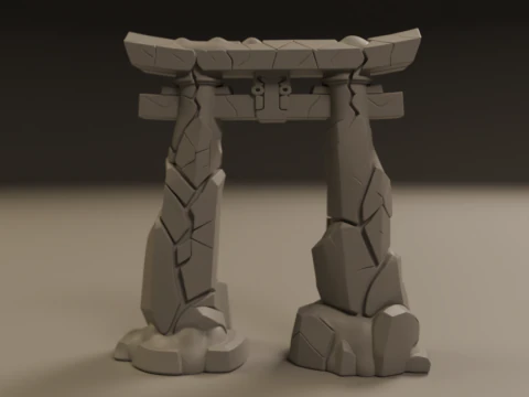 Japanese portal torii 3D Print Model