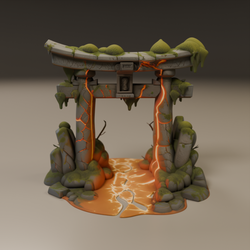 Japanese portal torii Modelo de Impressão 3D .c4d .max .obj .3ds .fbx .stl .blend