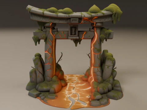 Japanese portal torii 3D Print Model