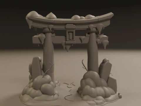 Japanese portal torii 3D Print Model