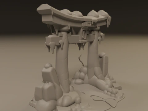 Japanese portal torii 3D Print Model